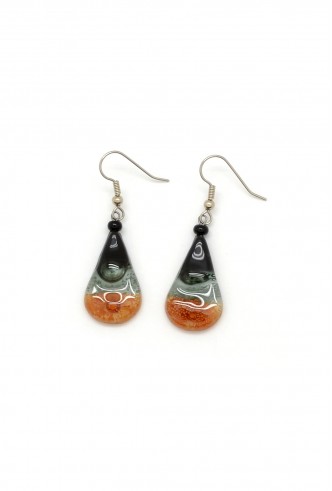 Glass Teardrop Earrings Glass Teardrop Earrings